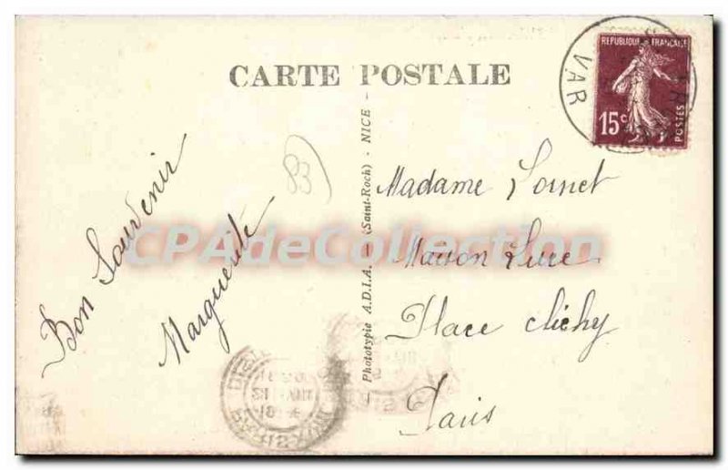 Postcard Old Saint Tropez Old Port