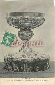 Old Postcard Reims Cathedral treasure of the Chalice of Saint Remi