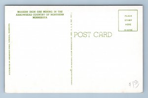 Open Pit Iron Ore Mine Arrowhead Country MN Minnesota MN UNP Chrome Postcard P3