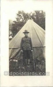 Harry Wooswick WWI Real Photo Military Soldier in Uniform Writing On Back lig...