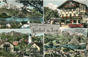 Germany Kochel am see multiview souvenir Postcard