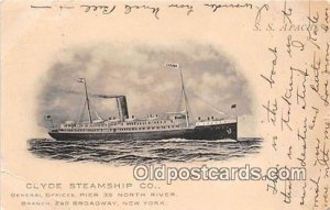 SS Apache Clyde Steamship Co, New York USA Ship 1907 