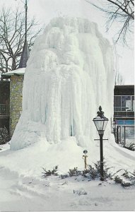 Ice Tower at The Lodge Charlevoix Michigan Overlooking the Harbor US 31