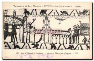 Bayeux - Tapestry of Queen Mathilde - Death of & # 39Eduoard the Confessor - ...