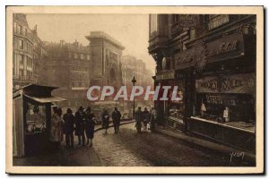 Postcard The Old Paris Porte Saint-Martin to the Street of the Moon Sun Buns