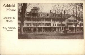 The Ashfield House - Ashfield MA c1910 Postcard