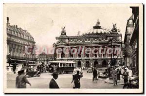 Postcard Old Paris Opera and Place