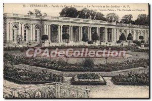 Postcard Old Versailles Palace of the Grand Trianon The Peristyle and Gardens