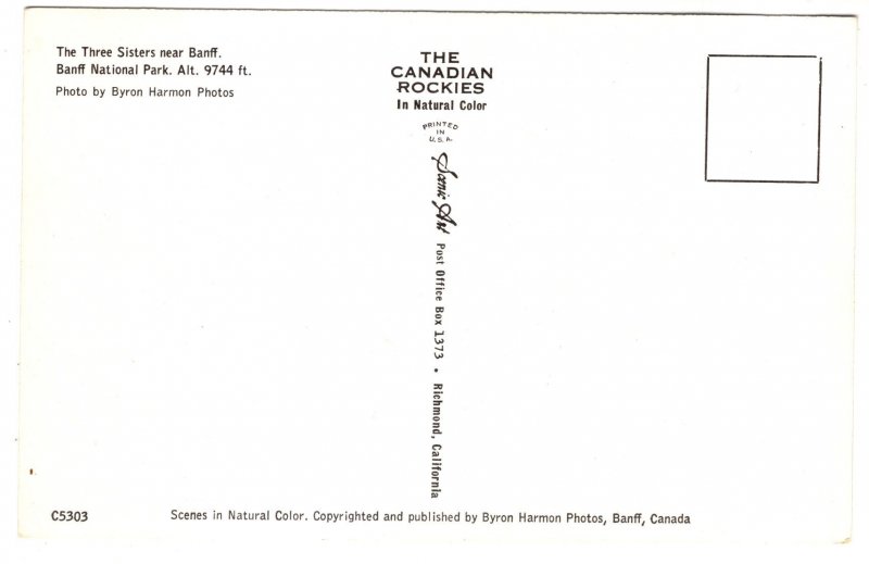 Three Sister Mountains, Banff National Park, Alberta