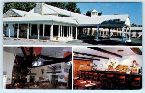 READING, PA ~ Dutch Colony Motor Inn ANTIQUE AIRPLANE RESTAURANT c1960s Postcard