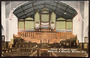 Vintage Postcard 1914 Memorial Chapel, Interior, U. of Wooster, Ohio (OH)