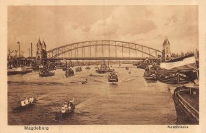 MAGDEBURG GERMANY~NORDBRUCKE~W KLAUTZSCH PHOTO POSTCARD