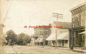 OH, Thornville, Ohio, RPPC, Main Street, Looking North, Business Section, Photo