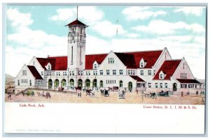 Little Rock Arkansas Postcard Union Station Exterior View c1905 Vintage Antique