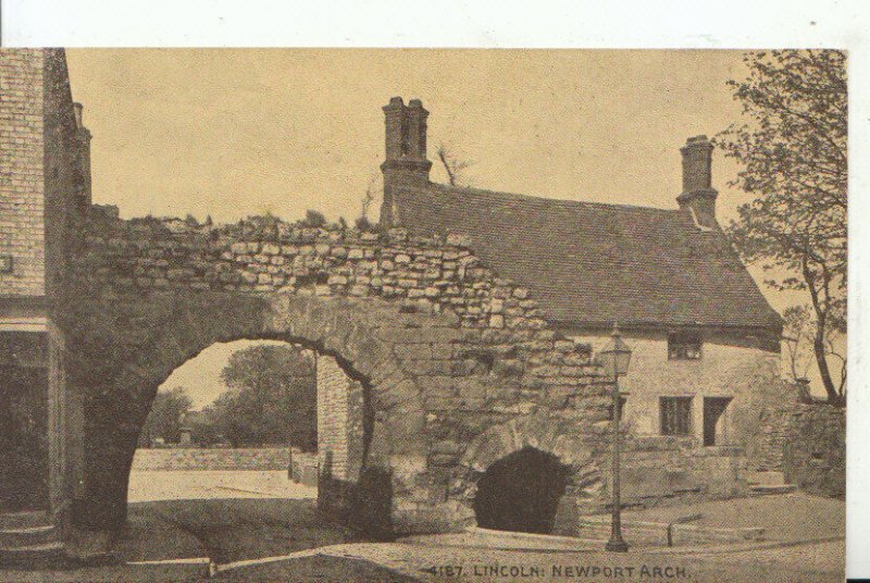 Lincolnshire Postcard - Newport Arch - Ref 16289A