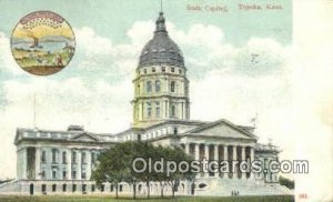 Topeka, Kansas, KS State Capital USA 1908 postal used 1908, postal marking on...