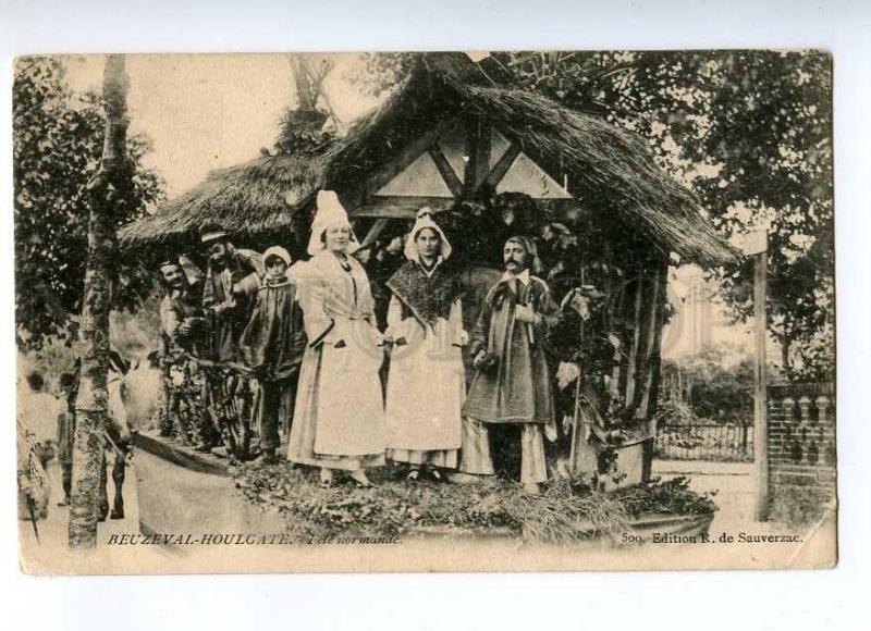 191691 FRANCE BEUZEVAL-HOULGATE native type Vintage postcard