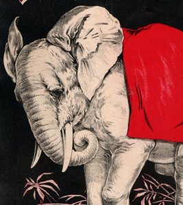 1880s-90s Notebook Cover Jumbo Junior Baby Elephant 3G