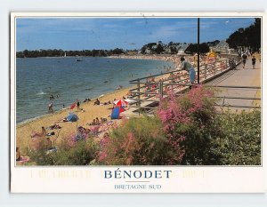 Postcard The main beach, Bretagne Sud, Bénodet, France