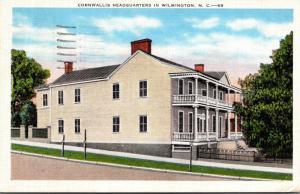 North Carolina Wilmington Cornwallis Headquarters 1939