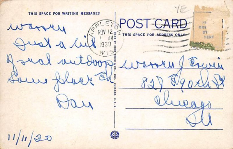 Scene In Pierce Park - Appleton, Wisconsin WI