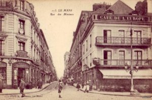 LE MANS FRANCE RUE DE MINIMES CAFE DE L'EUROPE