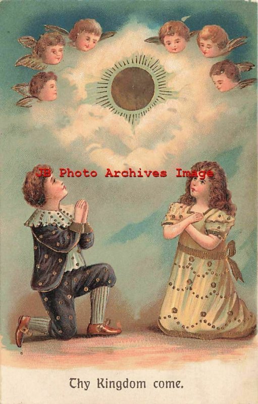 8 Postcard Set, ASB No 264, Lords Prayer, Angels, Children