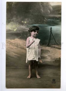 244170 Charming Girl in NIGHTY Vintage tinted PHOTO PC