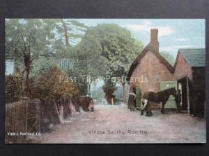 Cheshire NETHER ALDERLEY The Village Smithy 1896 - Old Postcard by Shurrey's