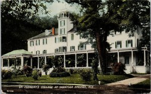 St. Clement's College Saratoga Springs NY New York Unused Postcard H5