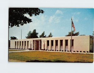 Postcard Topky Memorial Library, Ashtabula, Ohio