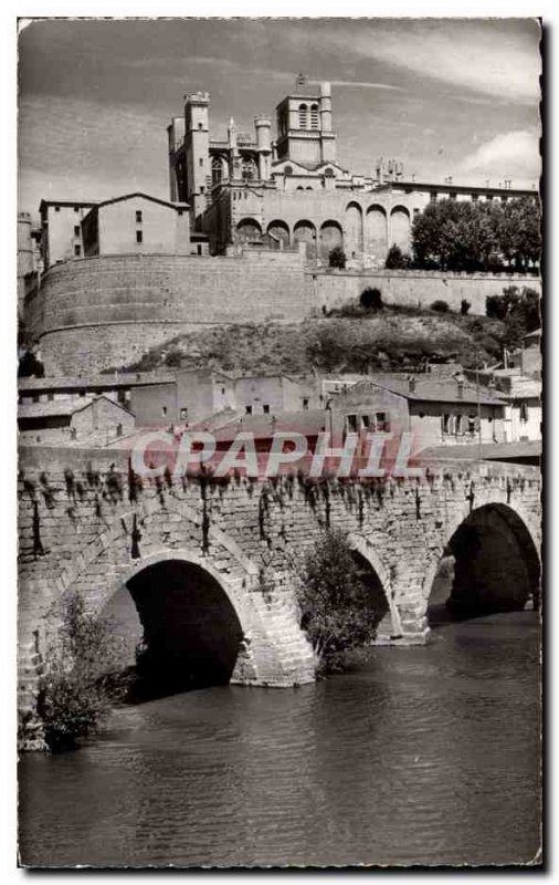 Beziers - The Cathedral - Old Postcard