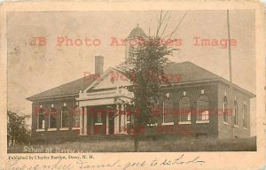 NH, Derry, New Hampshire, School Building, Exterior Scene, 1907 PM