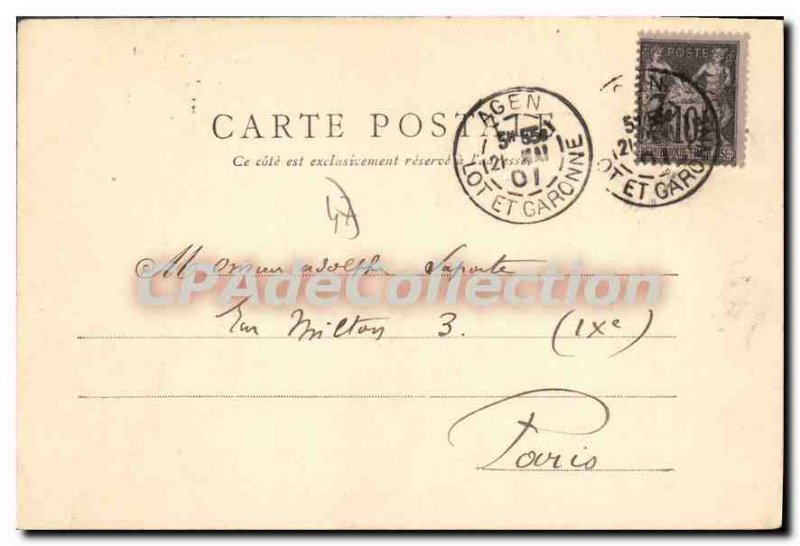 Postcard Old Cathedral Agen