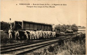CPA VERSAILLES - École de Chemin de Fer - 5* Régiment de Génie (657643)