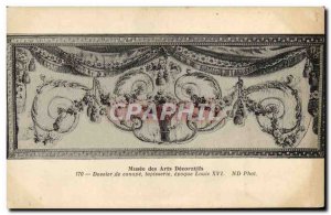 Old Postcard Musee Des Arts Decoratifs sofa Folder Louis XVI