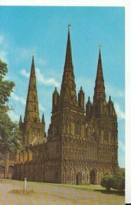 Staffordshire Postcard - The Cathedral - Lichfield - Ref TZ3380