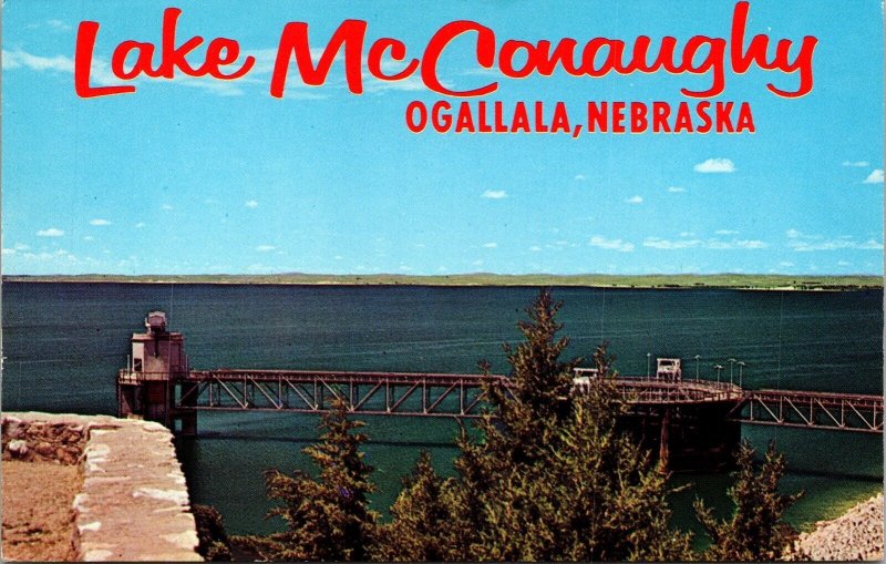 Lake McConaughy Ogallala Nebraska NE Postcard VTG UNP Plastichrome Vintage 