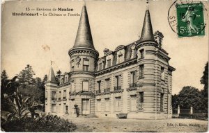 CPA Env. de MEULAN - HARDRICOURT - Le Chateau et l'entrée (102657)