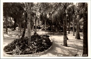 RPPC Indian Rocks Palm Gardens, Florida real photo Postcard 2g424 1950