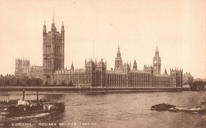 Vintage Postcard 1910's London Houses Of Parliament Old Palace Of Westminster