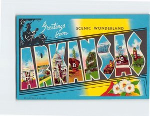 Postcard Scenic Wonderland, Greetings from Arkansas