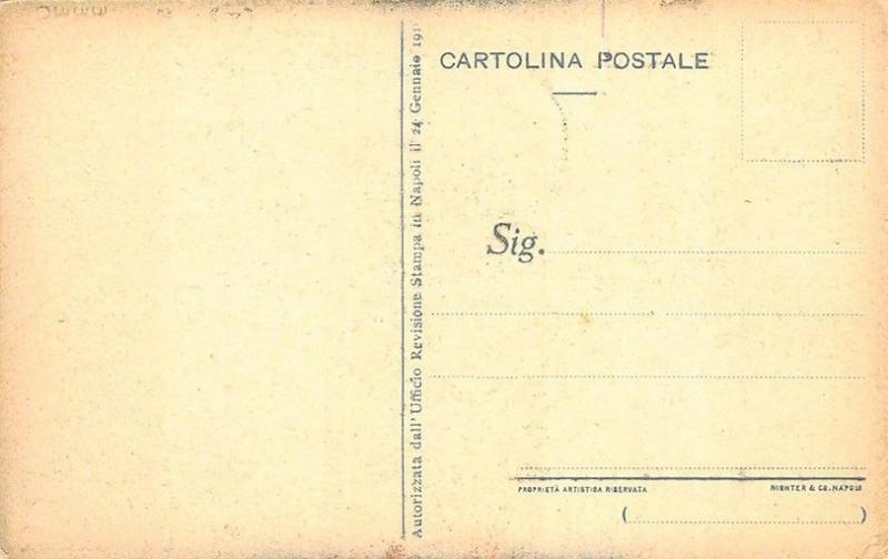 National Loan Artist Signed Mario Borgoni Cartolina Postcard