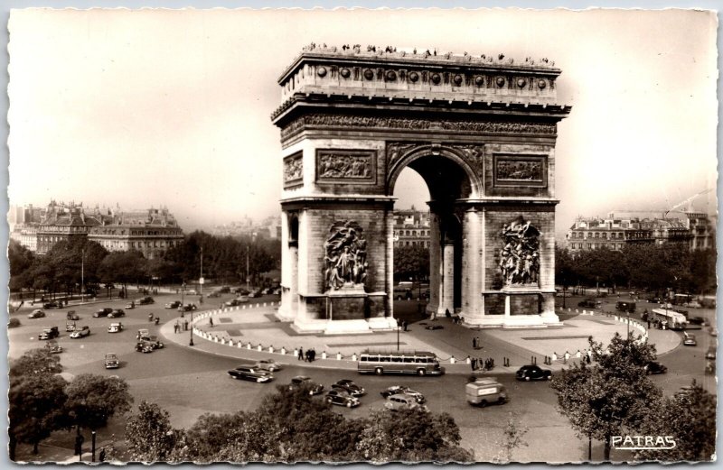 Les Jolis Coins De Paris Arc De Triomphe De L'Etoile Real Photo RPPC Postcard