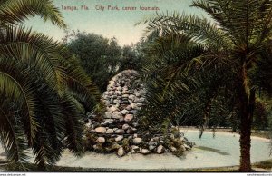 Florida Tampa City Park Center Fountain 1914