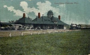 Union Depot, Owatonna, MN, Minnesota, USA Train Railroad Station Depot 1912 l...