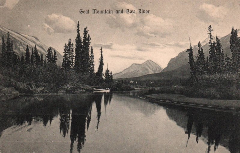 Goat Mountains and Bow River,Banff,Alberta,Canada