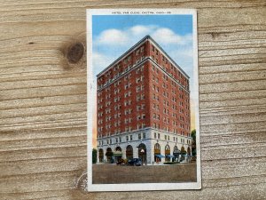 Hotel Van Cleve, Dayton, Ohio, Linen, Vintage Postcard 