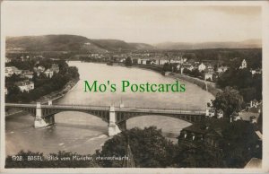 Switzerland Postcard - Basel, Blick Vom Munster, Rheinaufwarts  RS25444