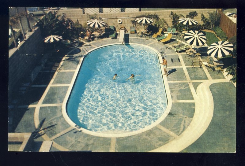 Hollywood, California/CA Postcard, Swimming Pool, Knickerbocker Hotel